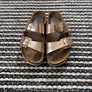 🌿Birkenstock Women’s Rose Shimmer Cork Sole Buckle Sandals 36 / 5-5.5